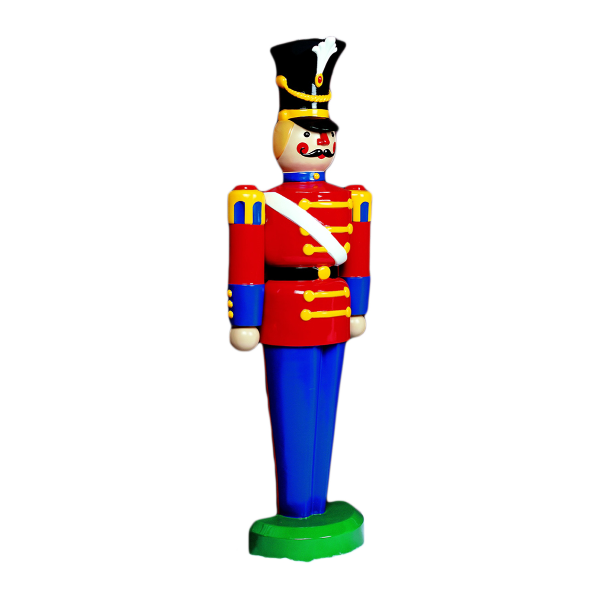 Red and Blue Half Toy Soldier