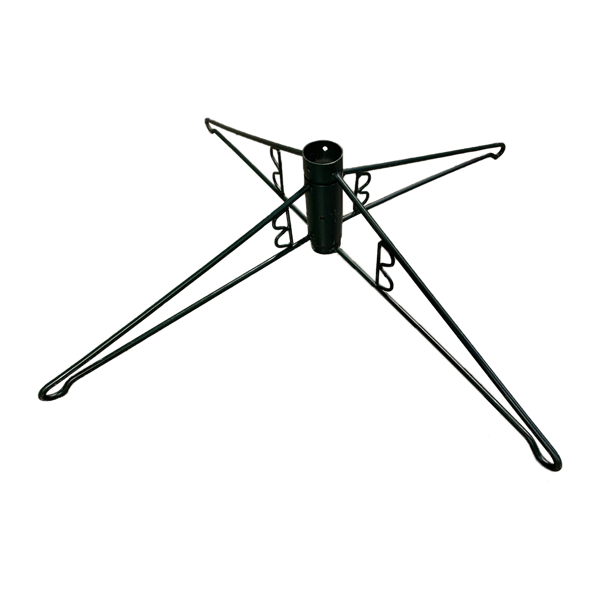 Metal Tree Stand for 3/4in Christmas Tree Poles - 27in Wide - For Use With 7ft to 8ft Trees