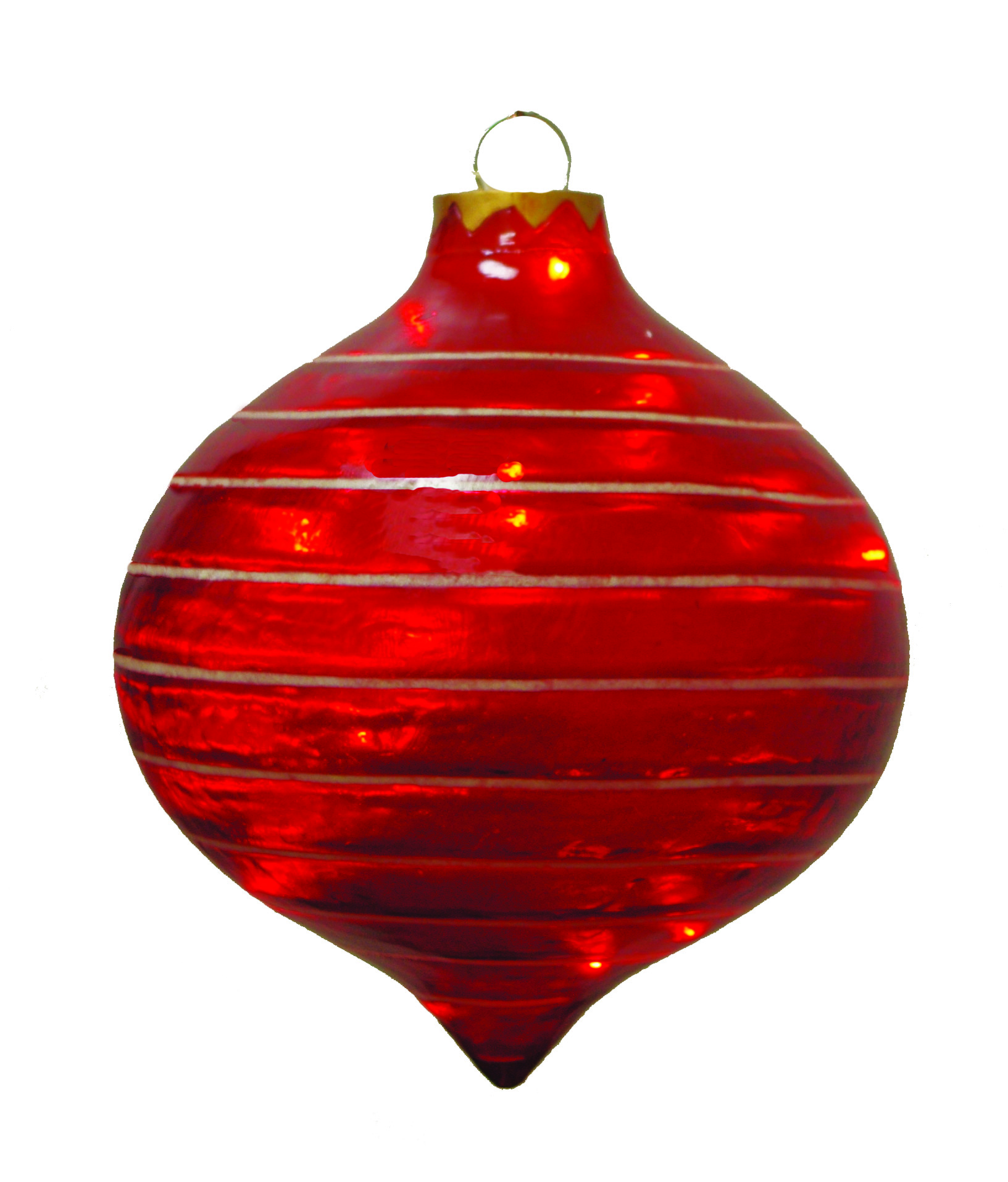 Illuminated Red Sandstone Top Ornament