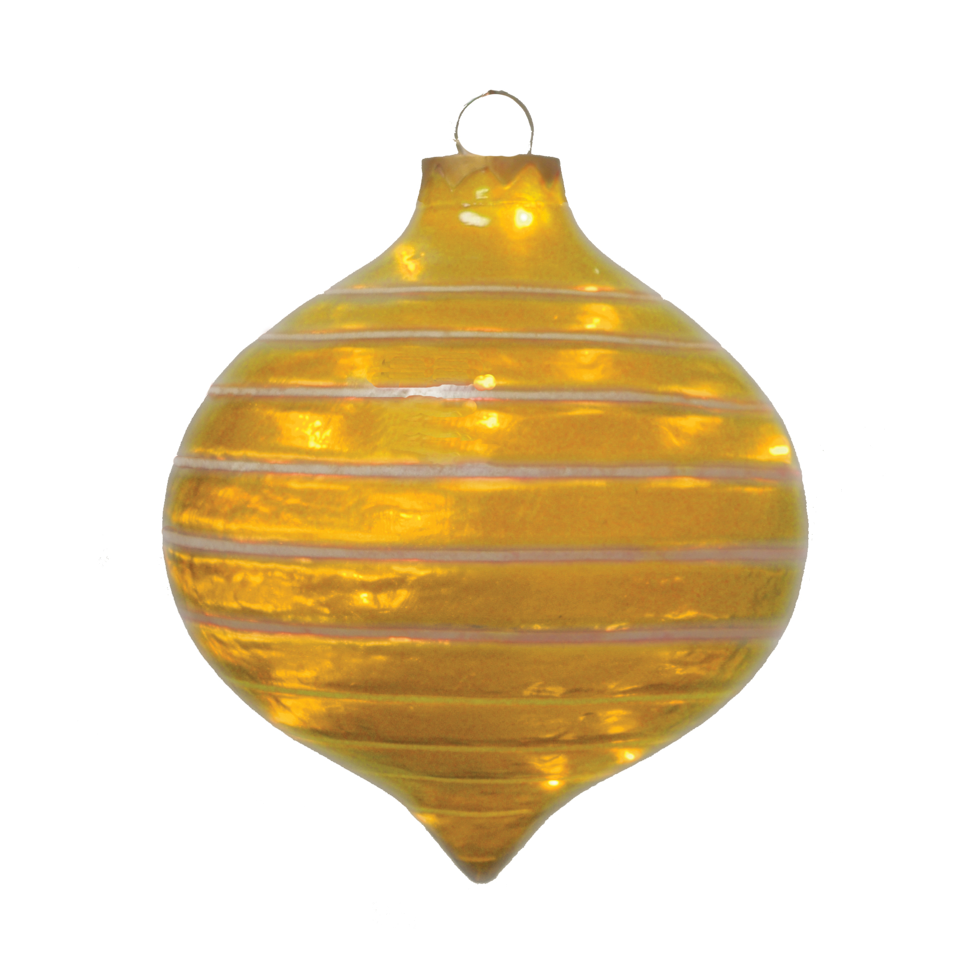 Illuminated Gold Sandstone Top Ornament