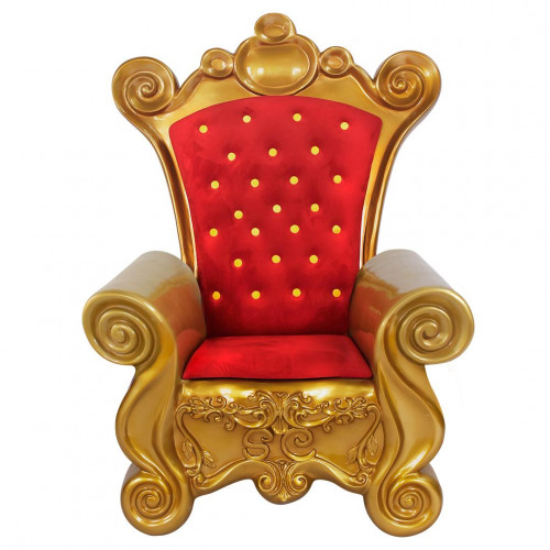 Red & Gold Santa Chair - 4.8ft Tall