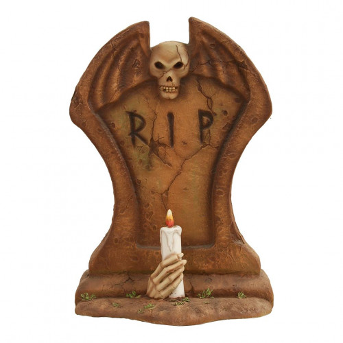 Halloween Gravestone - R.I.P. Letters - Candle - 3.5ft Tall