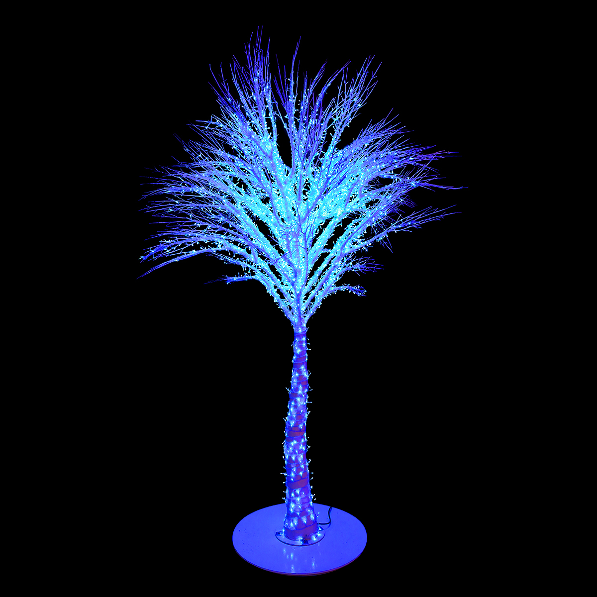 9.5 Foot Blue LED Crystal Ice Tree with Stand