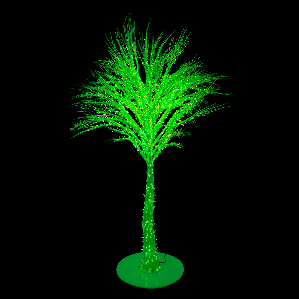 9.5 Foot Green LED Crystal Ice Tree with Stand