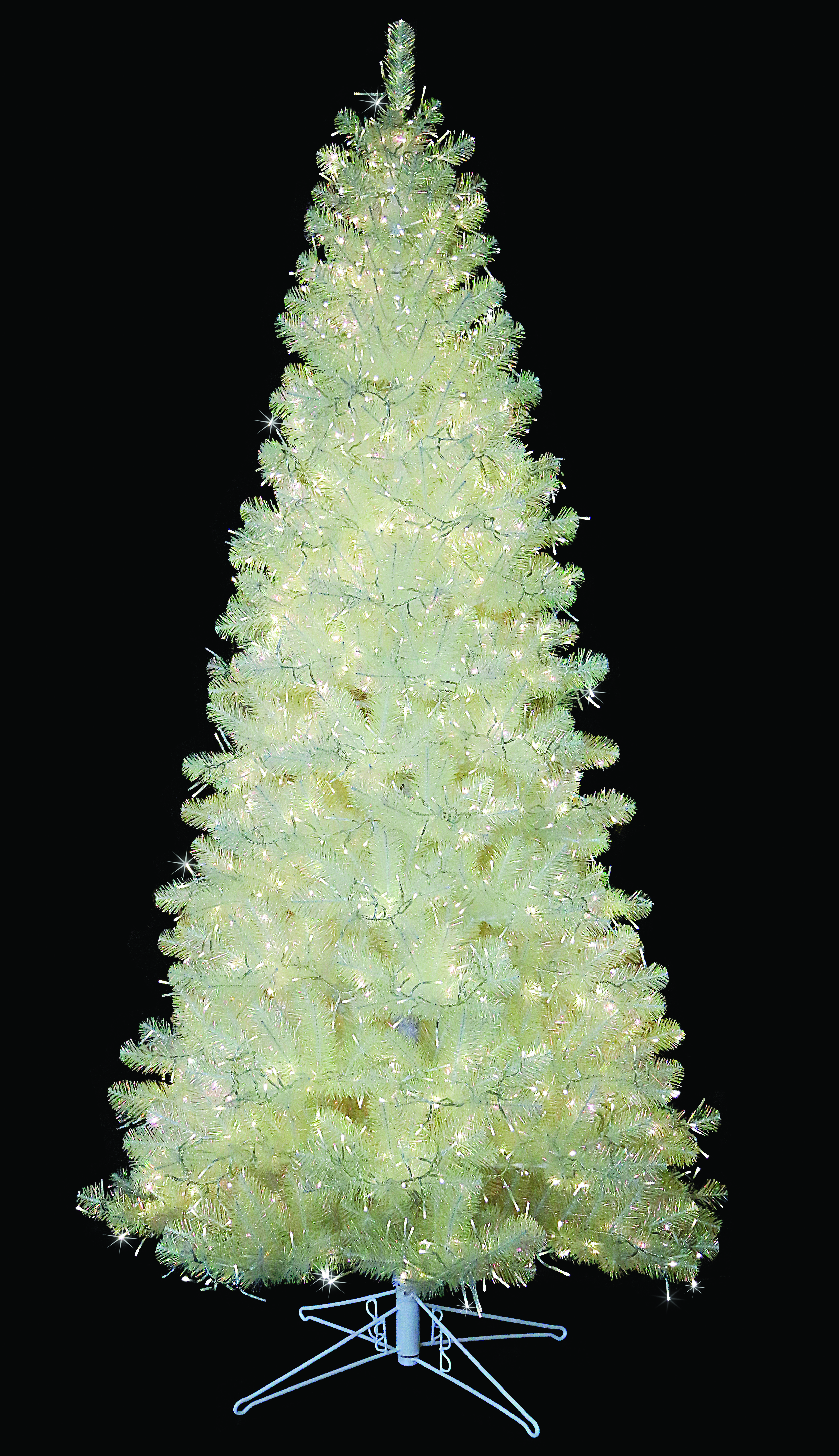 Iridescent Cluster Christmas Tree - Low Voltage - 7.5ft Tall