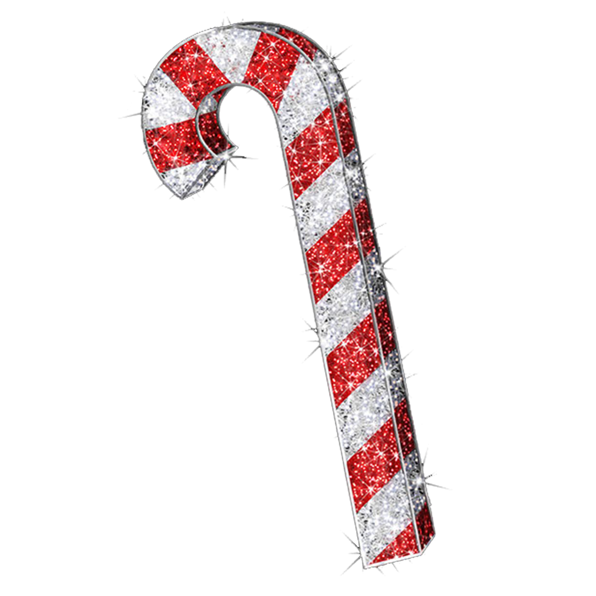 3D Candy Cane - Christmas Display - Life-Size - 7.2ft tall