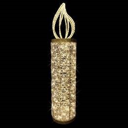 3D Candle - Christmas Display - Gold - Large - 9.8ft tall