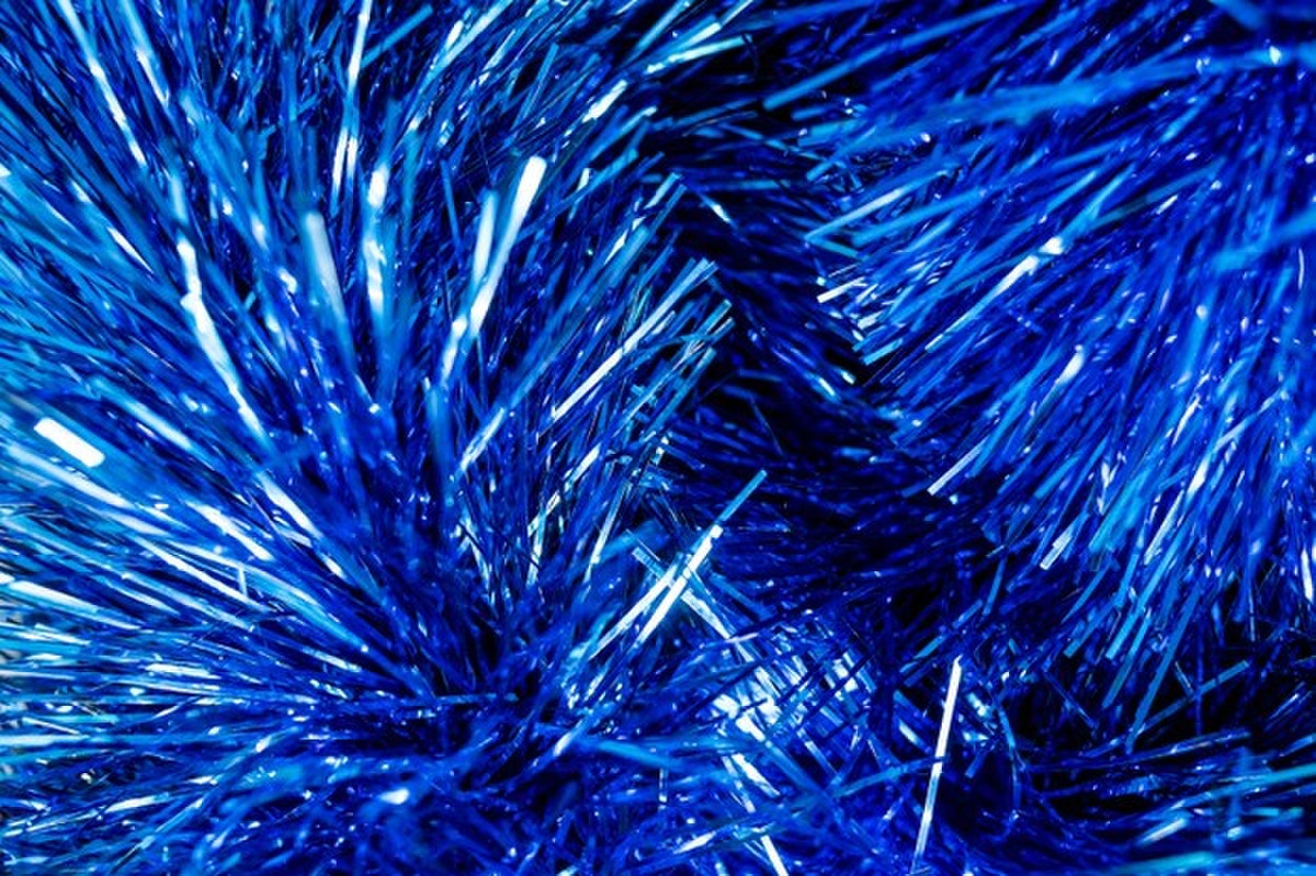 Metallic Blue Mat - Christmas Carpet - UV Coated