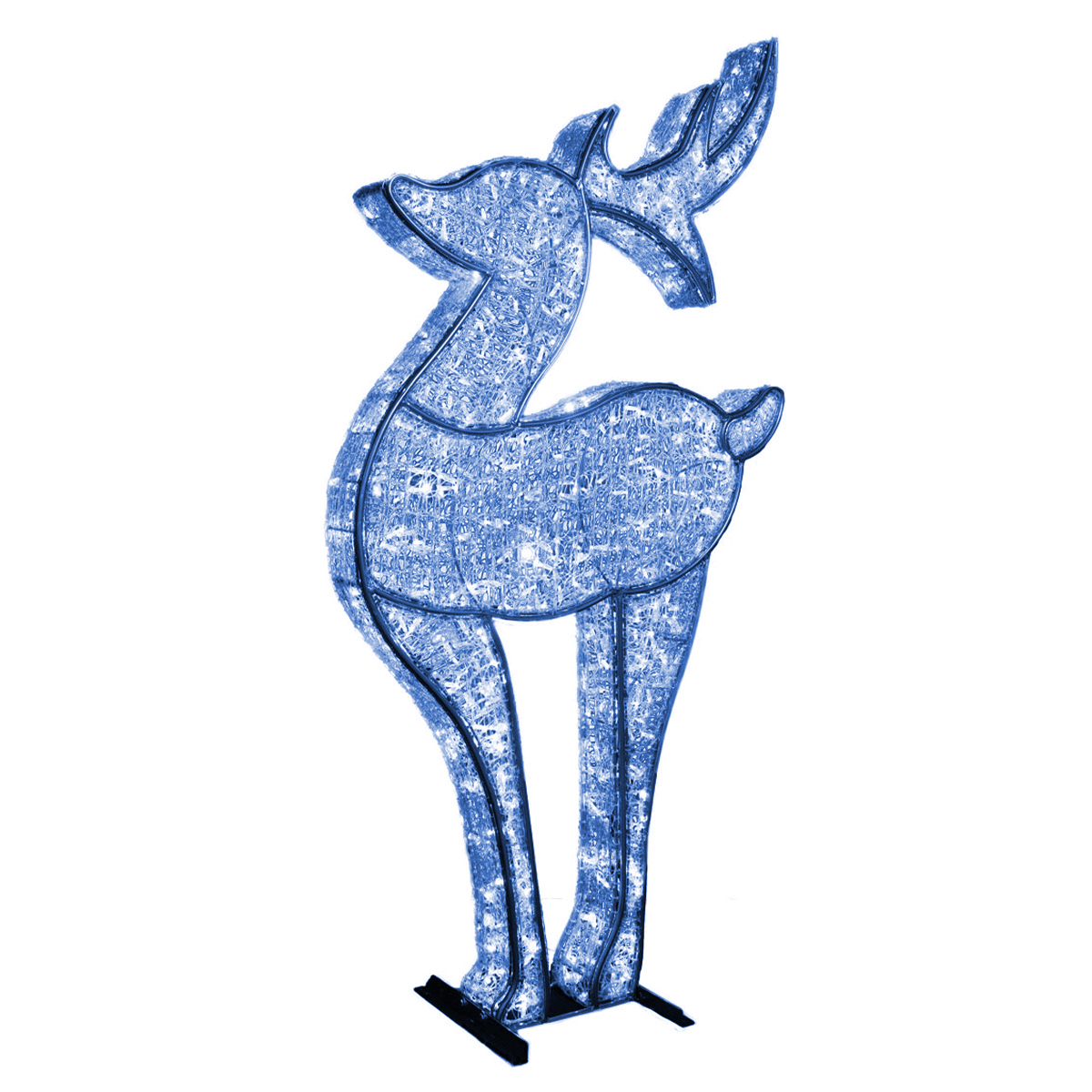 3D Large Deer Blue
