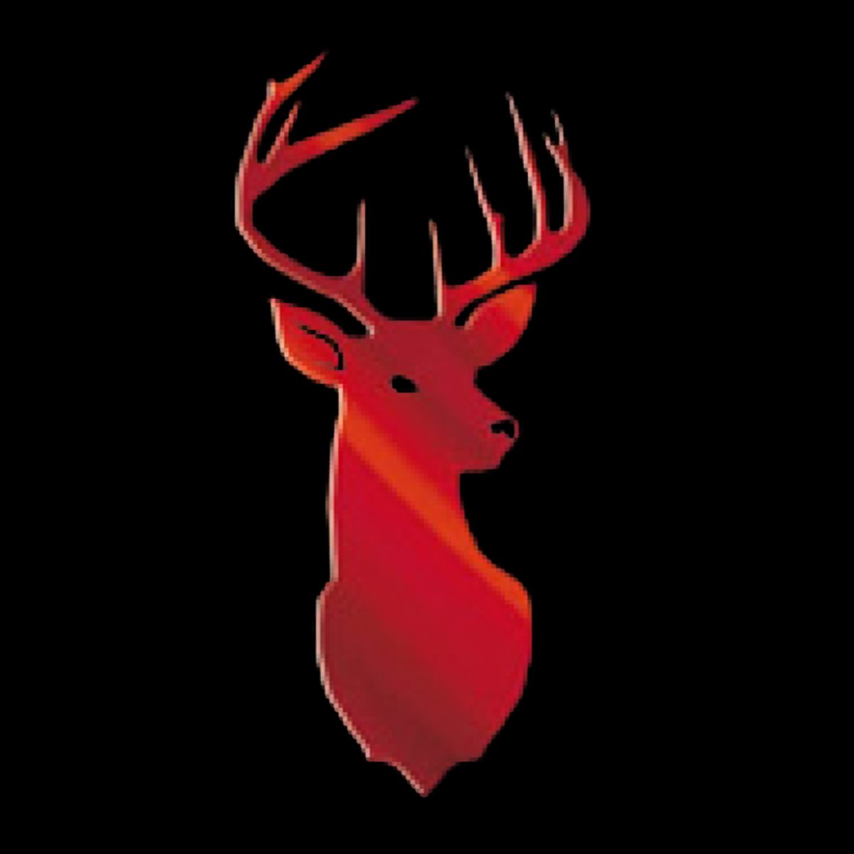 2D Deer Head turned Ornament, 1.6