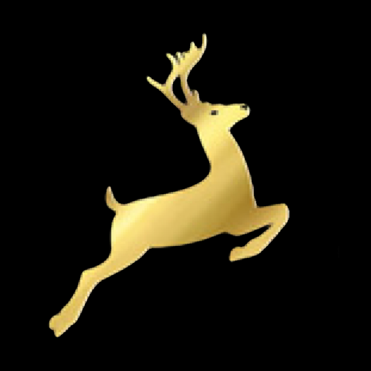 2D Flying Deer Ornament, 2.5