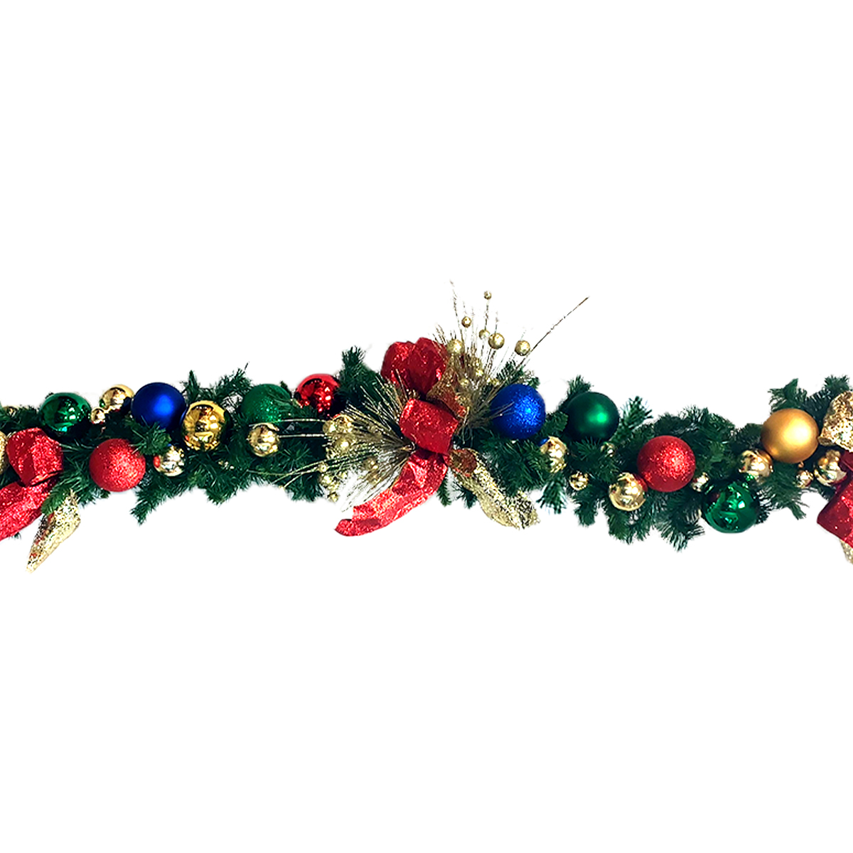Pre-Decorated Garland - 14in by 9in - Northern Seasons Collection - Unlit