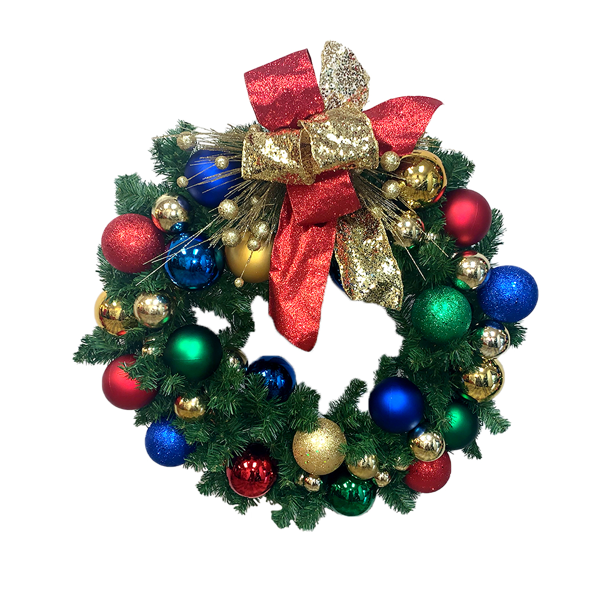 Pre-Decorated Wreath 36" Northern Seasons Collection, with WW LED